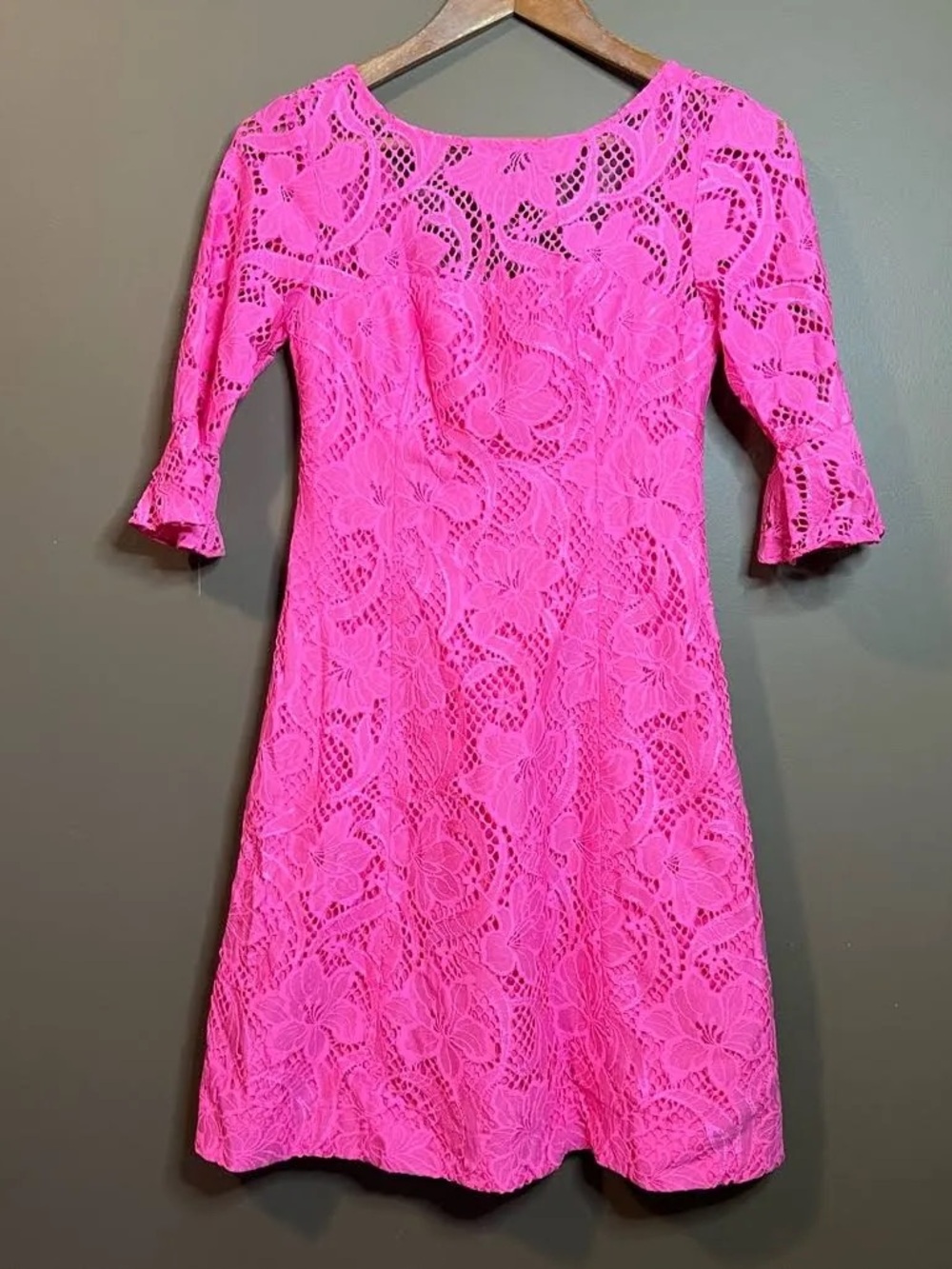 Lilly Pulitzer ALLYSON Pink Lace dress - Picture 6 of 10
